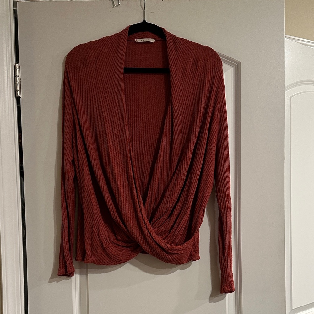 Entro Terracotta Knit Cardigan
